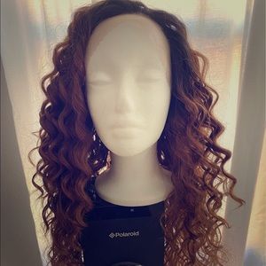 SOLD ****long deep wave free earrings included